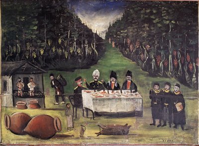 Autumn Feast by Niko Pirosmani